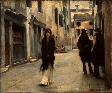 John Singer Sargent Sargent Street in Venice oil painting picture